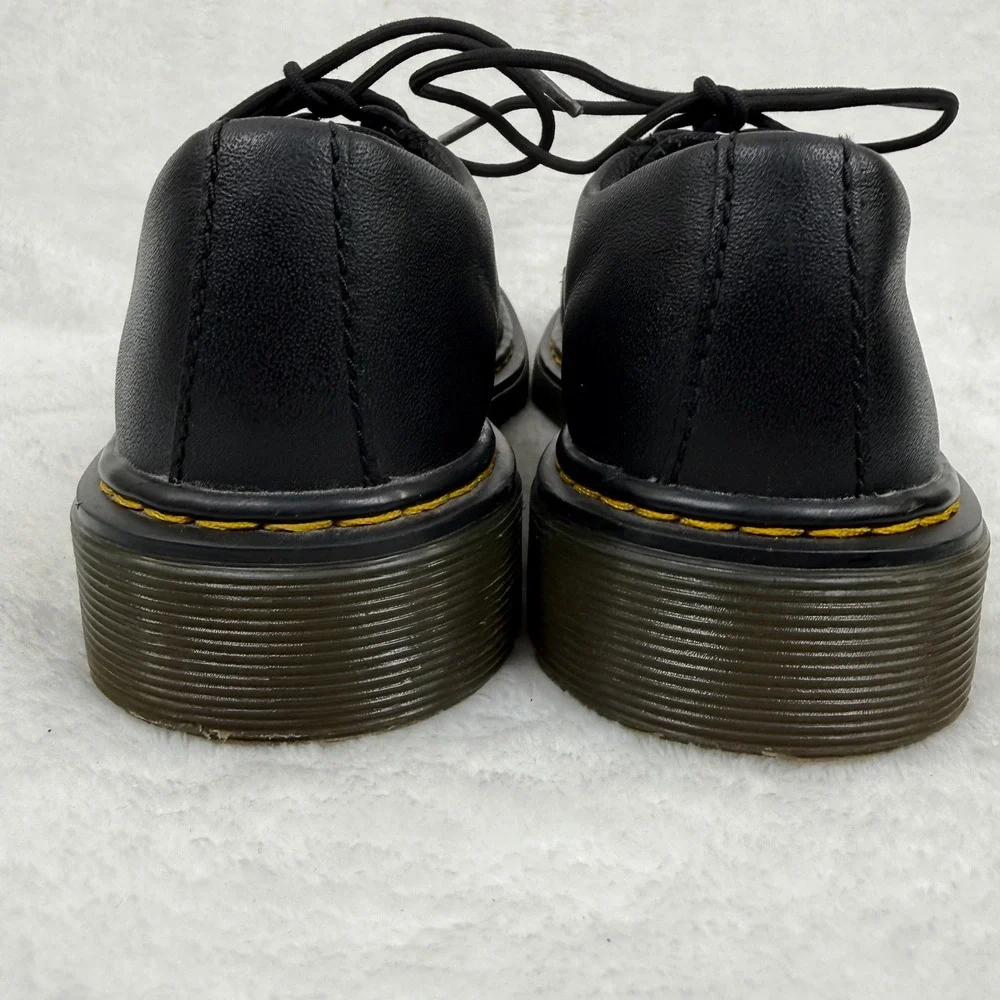 Dr. Martens 1461 Junior Black Leather‎ Lace Up Oxford Shoes Kids Classic Sz 2